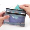 Double Layer Zipper Coin Bag Nylon Mesh Lipstick Key Earphone Organizer Holder Bus Bank ID Credit Cards Pouch Case Storage