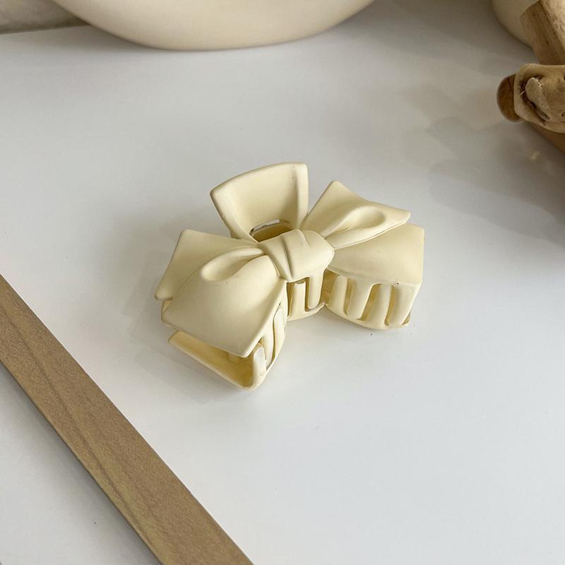 Korean Fashion Coffee Beige Large Hair Claw Solid Color Acrylic Hairpin Barrette Hair Clips Headwear Women Hair Accessories