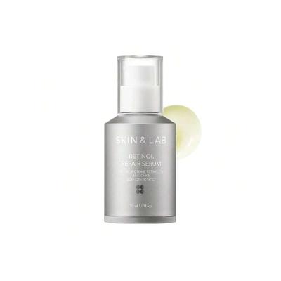 Skin&Lab Retinol Repair Serum 30ml,Contains Vegan Retinol, Bakuchiol And Peptides| For Reduce Wrinkles & Fine Lines, Smoothing | Daily Facial Essence