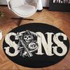 Sons Of Anarchy (1) Round Office Rug Decorative Floor Rug for Office Bedroom Living Room and Home Space