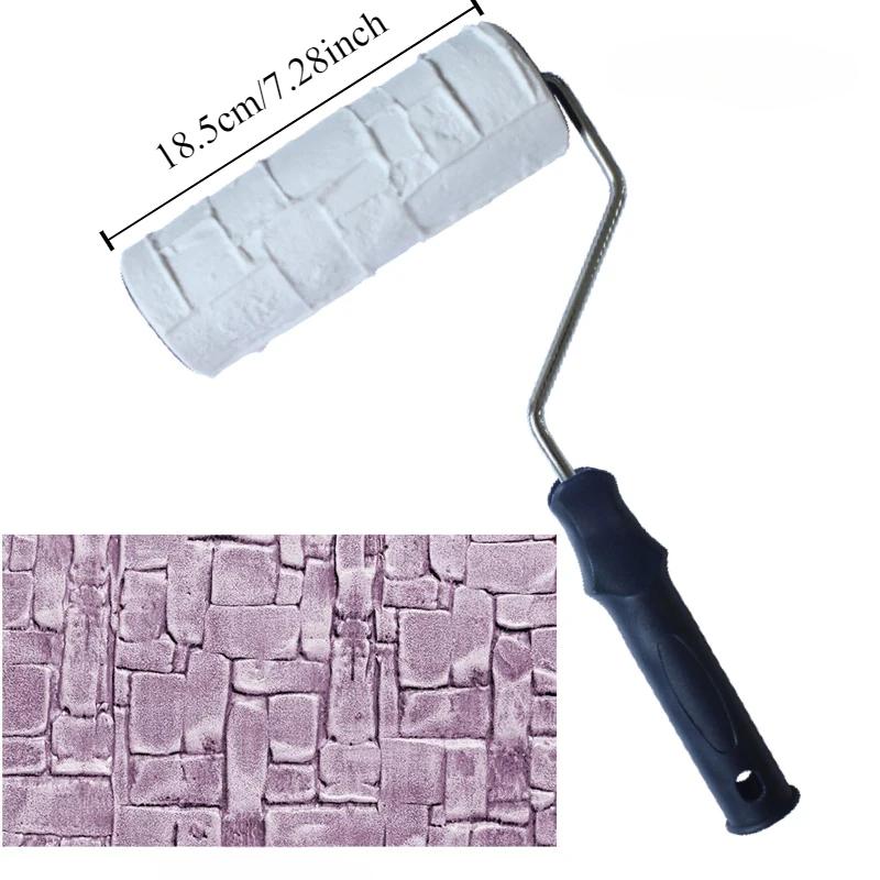 Textured Paint Roller for Wall Art Rubber Stamp Polyurethane Embossed Painting Tool