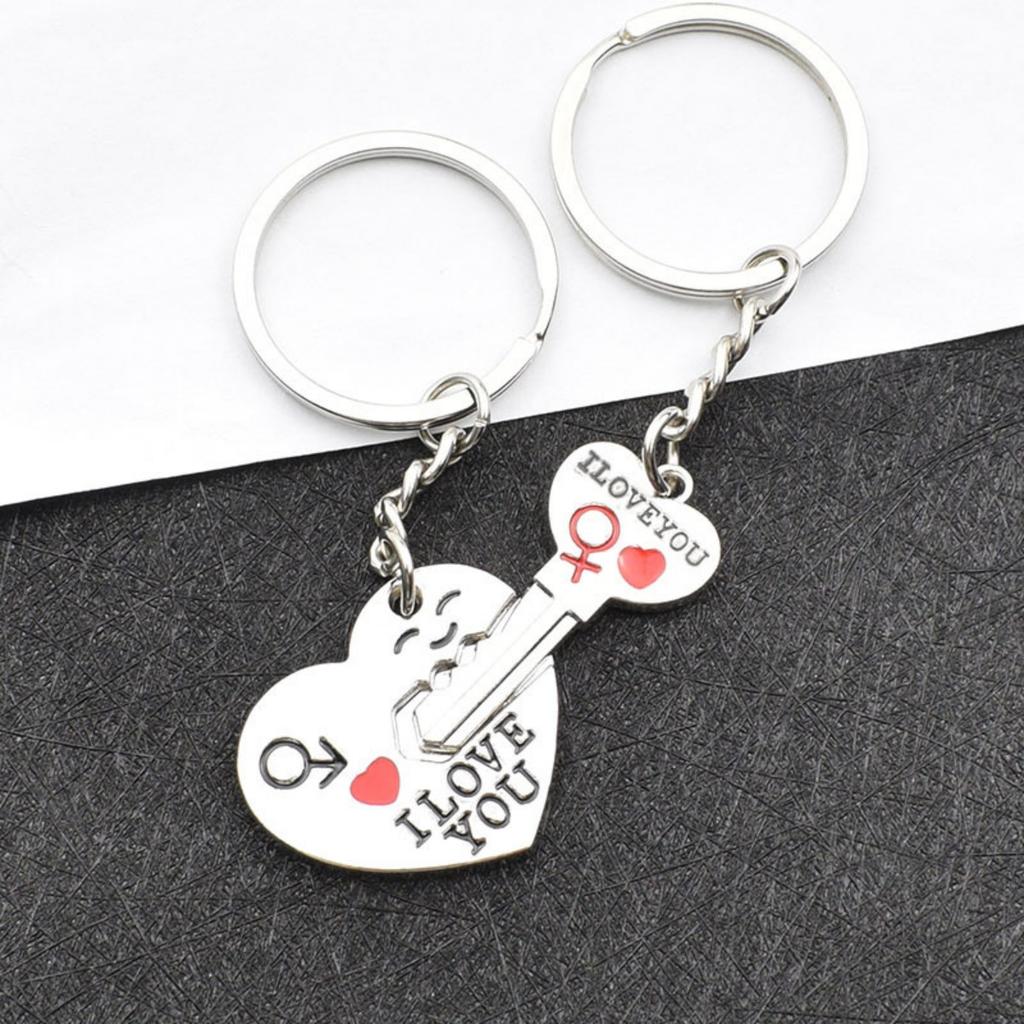 Heart shaped Secret Love English Keychain, Couple's Versatile Keychain, Love Confession Commemorative Couple Pendant