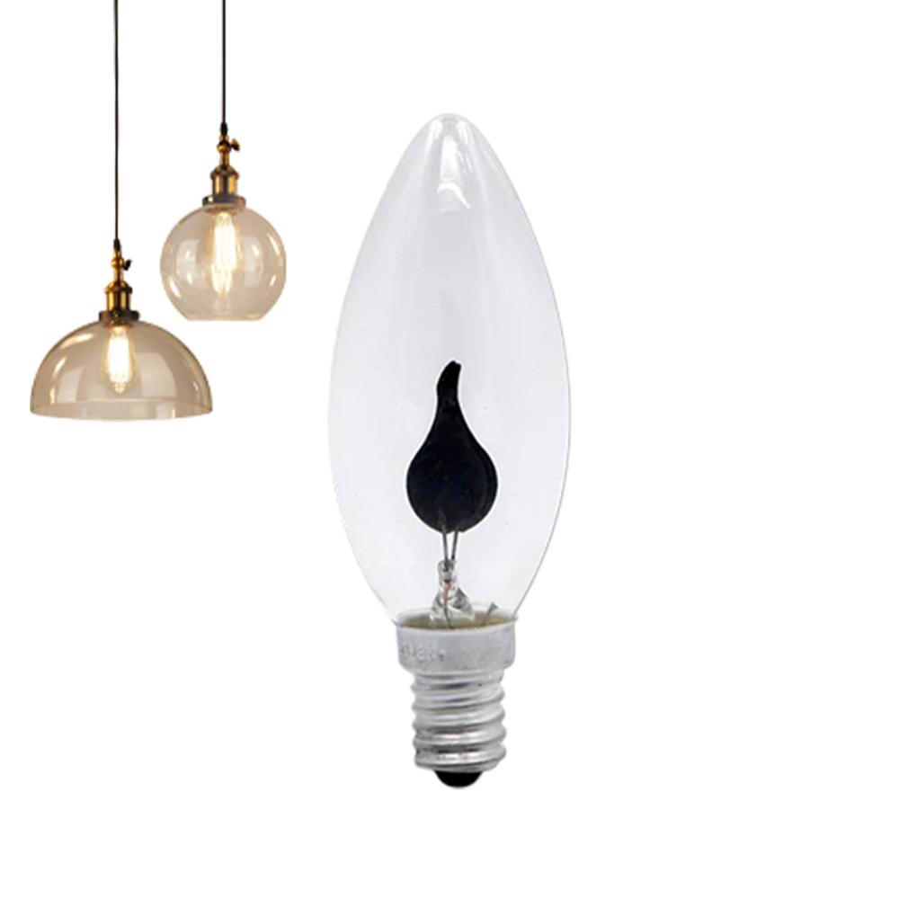 

Мерцающие лампочки с эффектом пламени Светодиодная лампочка с эффектом пламени Прозрачные лампочки-пламя Цоколь E14/E27 Уличная лампочка для Рождества