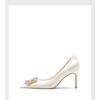 Fashion New Style Woman Shoes Luxury Pumps Pointed Toe Party High Heels White Wedding Shoes Rhinestone Women's Bridal Shoes Women