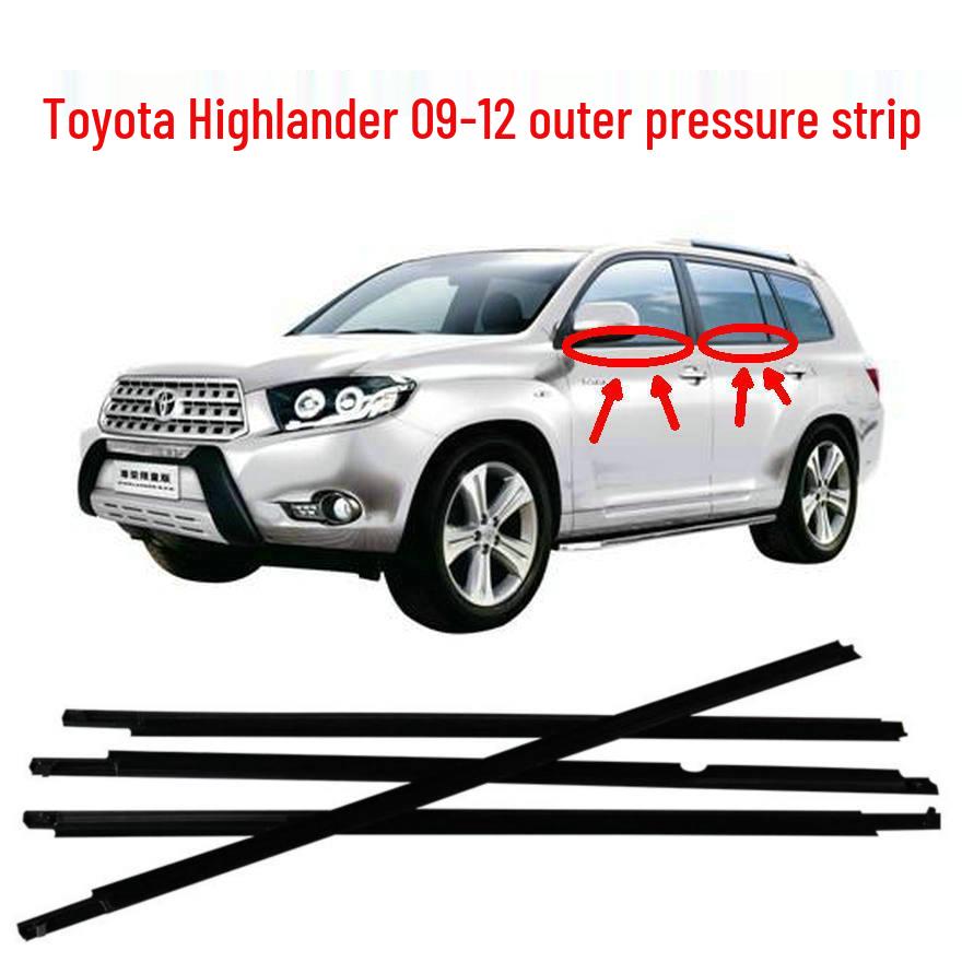 Toyota Highlander 09-12 Outer Window Trim & Water Deflector Seal
