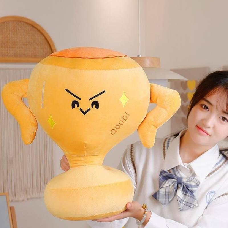 Adorable Plush Trophy Stuffed Doll Soft Pp Cotton Cute Animal Pillow Gift