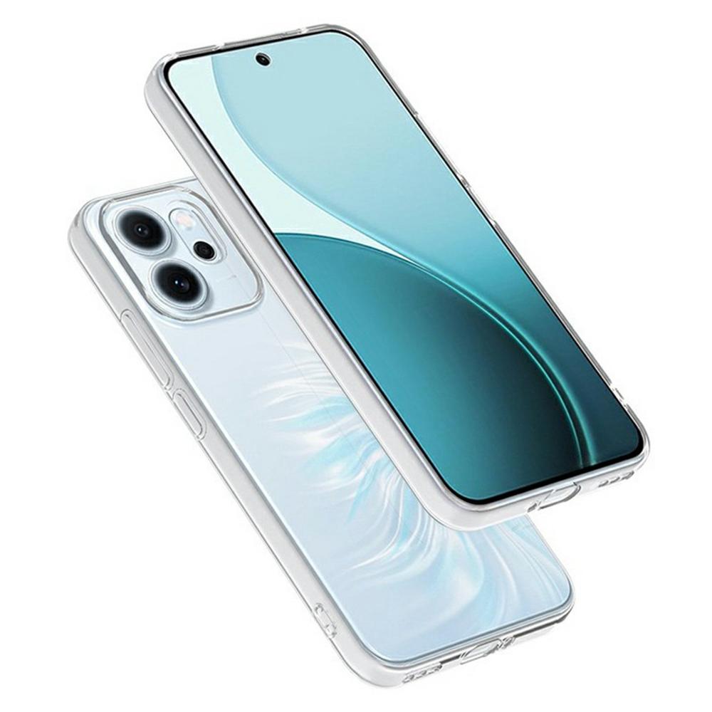 Pro Oppo Reno14 F 5G Zadní kryt Ultra tenký Flexibilní TPU Průhledné pouzdro na telefon