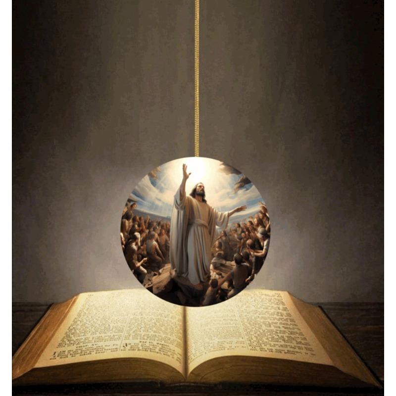 

2025 новий релігійний літак 2D акриловий матеріал Ісус Різдво автомобіль дзеркало заднього виду кулон рюкзак брелок мобільний телефон кулон прикраси