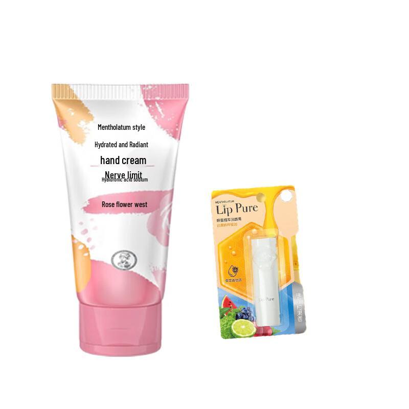 Mentholatum Rose Hand Cream & Bergamot Lip Balm Set