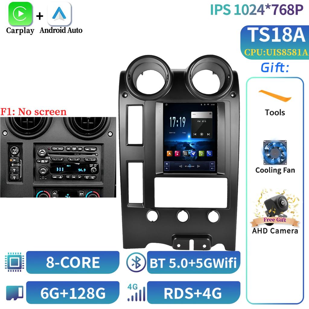 9.7" For Hummer H2 2002-2007 Car Player Auto Radio Stereo Head Unit Multimedia Player GPS Navigation Screen Audio Media Car Set