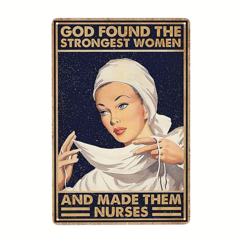 In A World Full Of Princesses Be Nurse Vintage Metal Sign Retro Signs For Kitchen Home Office Bar Cafe Decor