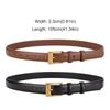 Casual Waist Belt Retro Pin Buckle Waistband Trendy Leather Belt  For Women