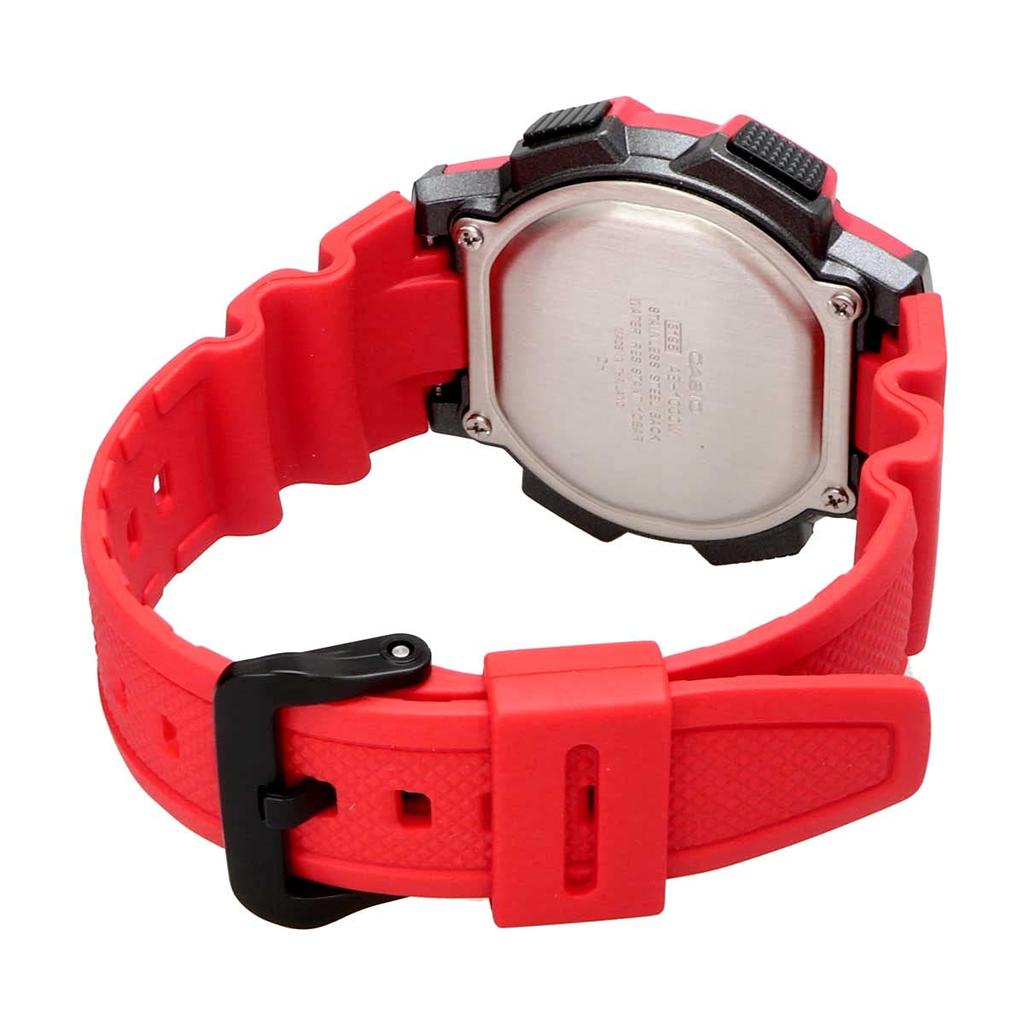 Casio World Time Digital Watch Red Men's AE-1000W-4AV (Overseas Model) [Used]