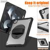 For IPad Air 4 5 10.9 Mini 6 Pro 11 12.9 13 Inch M2 M4 2022 2024 Tablet Case Rotating Hand Strap Stand Shockproof PC Armor Cover