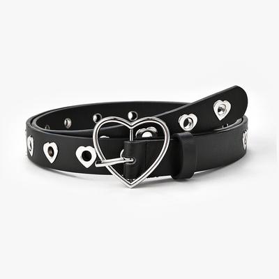 PU kůže Ladies Love Heart Spona Módní pásek Šaty Džíny Dekorativní Dámský Roztomilý pásek