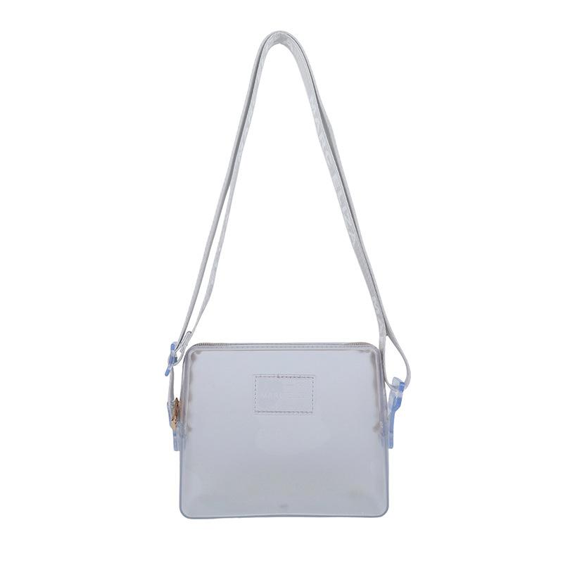 Handbag bag new fashion trendy transparent matte texture women's bag niche women's messenger bag