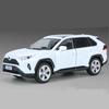 1/24 Toyotas RAV4 SUV Alloy Car Model Diecast Metal Toy Off-road Vehicles Car Model Simulation Sound and Light Children Toy Gift