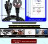 Direct Plug 3-Core Power Cord Adapter for Monitors/Laptops - Available in 1/1.5/2/3/5 Meters