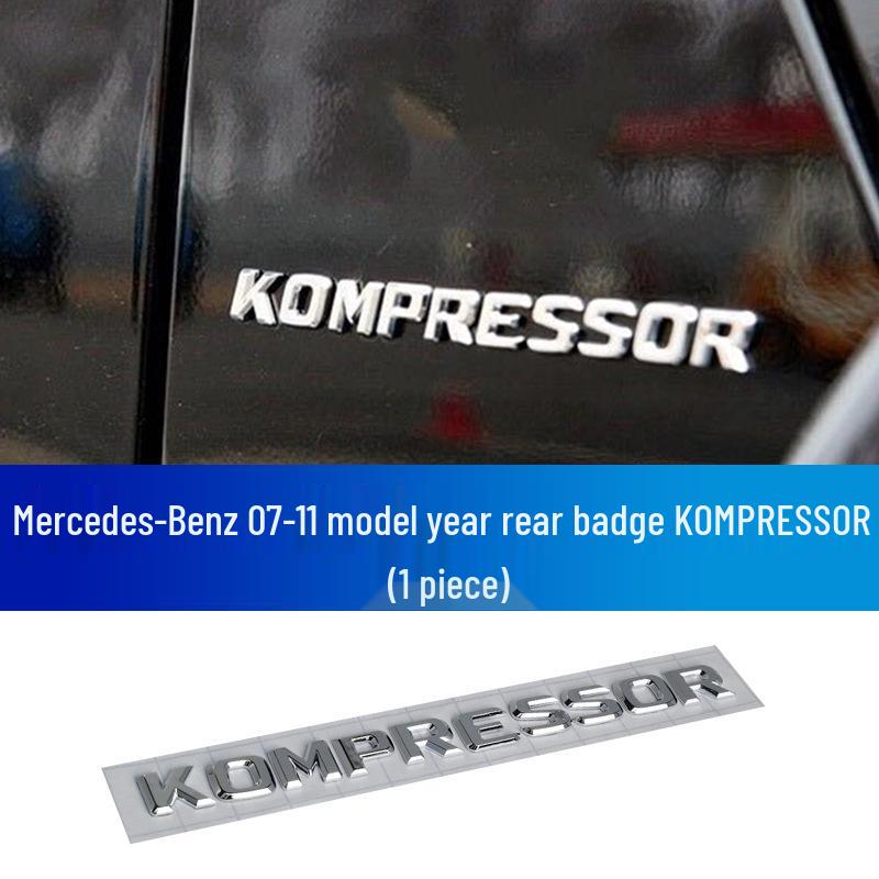 Manns Kompressor Modified Car Logo Wordmark Sticker: Supercharged Tail Emblem