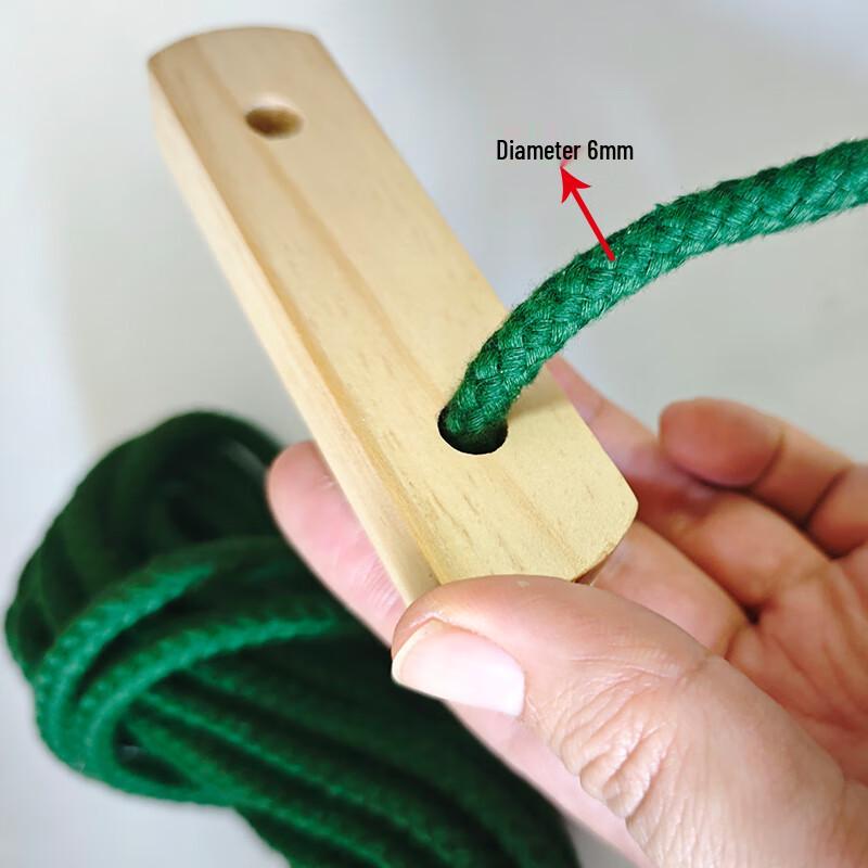 Tent Guy Line with Wooden Adjuster