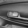 4PCS Carbon Fiber Window Lift Button Frame Sticker for Opel Corsa 2007 2008 2009 2010 2011 2012 2013 2014 LHD RHD.