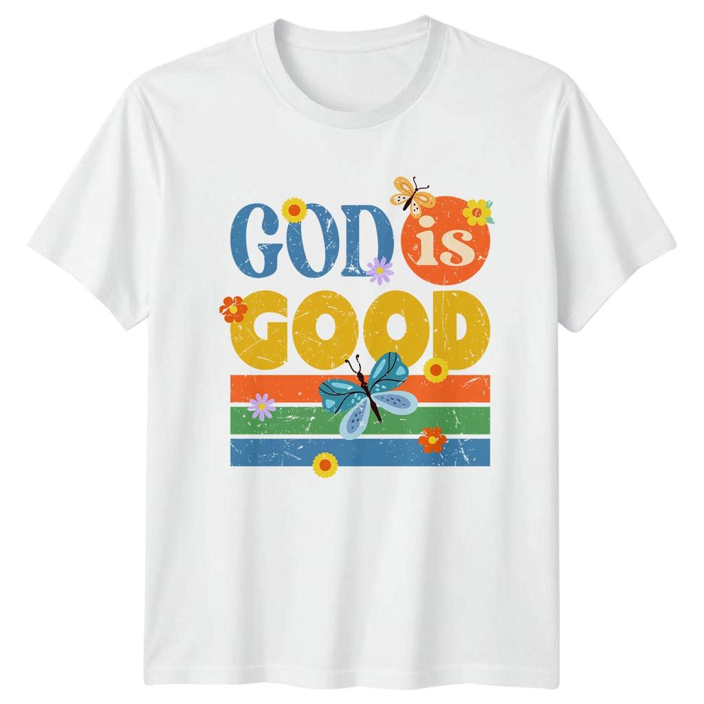 God Is Good Womens T-Shirt Christian Faith Birthday Gift For Her
