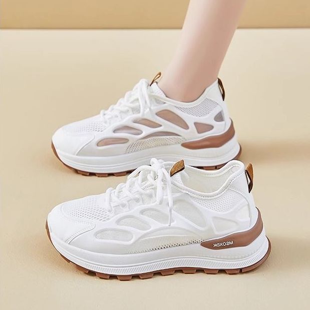 Mesh summer German training shoes women's 2025 new thin breathable lightweight versatile casual sports shoes Forrest Gump dad shoes