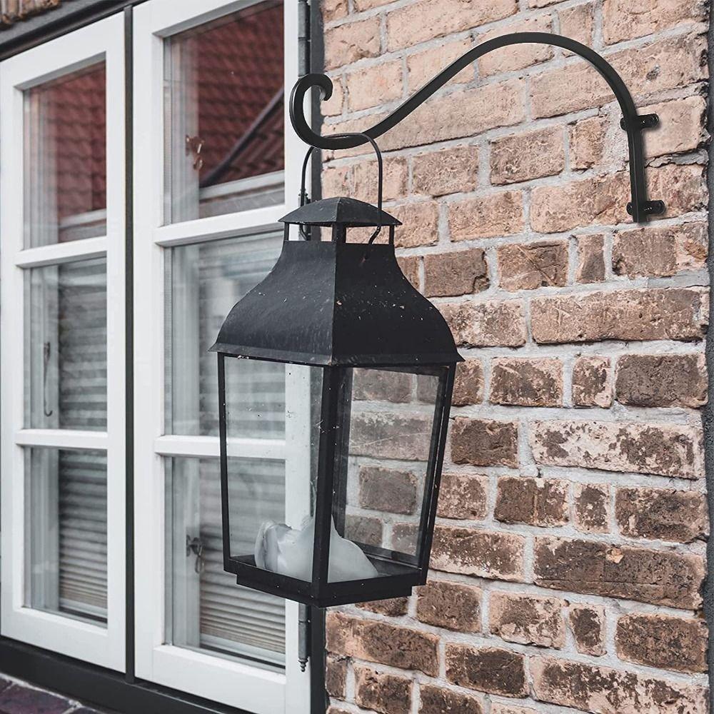 Heavy Duty Hanging Plant Brackets 12/16In Flower Basket Hooks Outdoor Wall Mount Outdoor Use