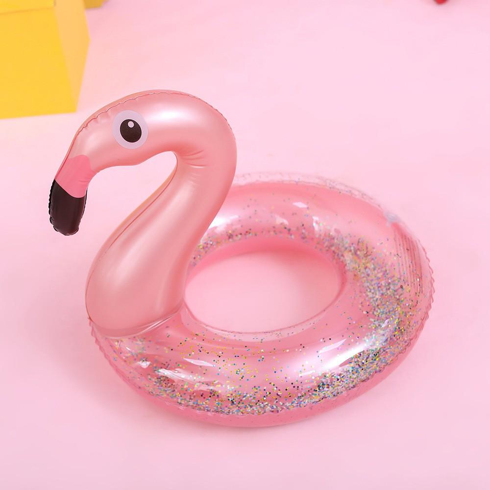 Intex 57288 Double Flamingo Adult Inflatable Swimming Ring - Thick Oversized Floating Bed for Kids & Adults