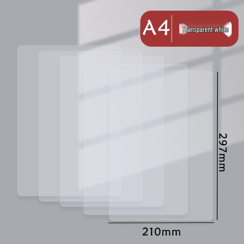 Transparent Candy Color Desk Pad - Student Writing & Drawing Hardboard (A3/A4)