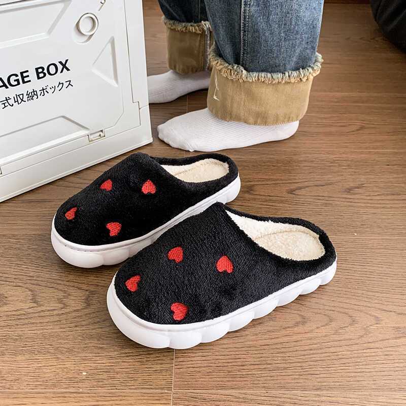 Love Home Outer Wear Toe Thick Bottom Wool Mopping 2025 Autumn and Winter New Indoor Cotton Slippers Women's Soft Bottom Is Comfortable