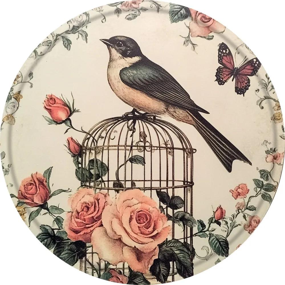 

Retro Wild Flowers Butterfly Tin Sign 20x20cm, Rustic Aluminum Wall Art