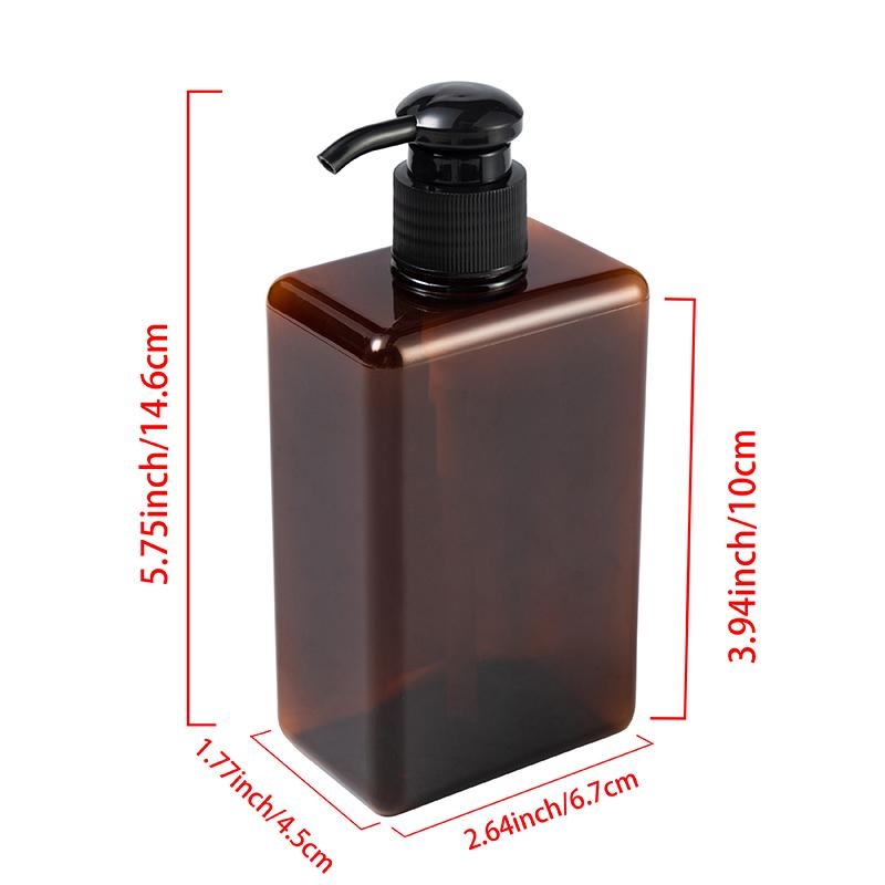 280/450ML Refillable Square Pump Dispensers Empty Bottle Essential Oils Lotion Shampoo Dispenser Hand Sanitizer Bottles