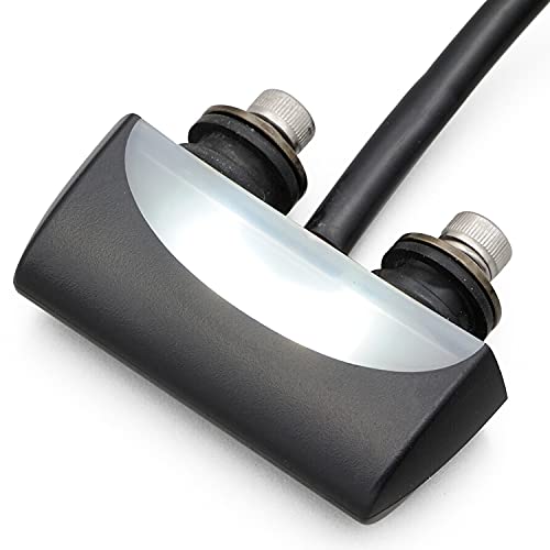 Daytona Motorcycle License Plate Light & Reflector, New Safety Standards Compliant, E-Mark Certified, Anti-Vibration Rubber, 40° Number Angle, LED Lic