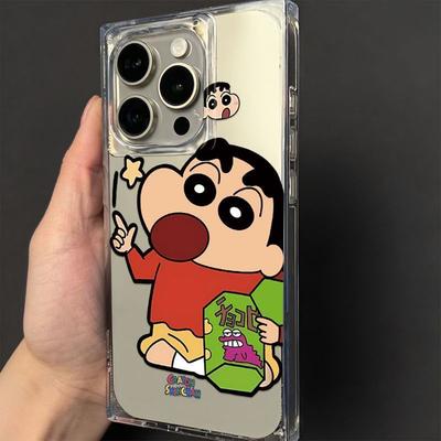 Transparent Ice Crystal Square Square Mobile Phone Case Tpu Simple Model for Apple Mobile Phone Case Light Luxury High-end Fashion Personality