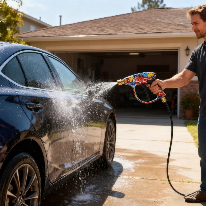 Professional Electric Power Washer 5 Adjustable Sprayed Tip Universal M22 Connector For Multiple Surfaces Washing Stubborn Stains