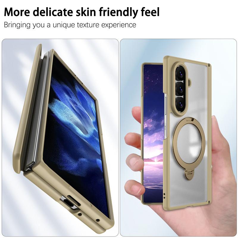 For Samsung Galaxy Z Fold 8 Ultra 5G Case For Magsafe Magnetic Ring With Screen Glass Case For ZFold 8 Fold8 Ultra Hinge Cover