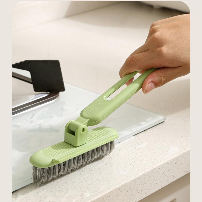 Multifunctional Revolving Bathroom Crevice Brush Toilet No Dead Ends Brush Floor Toilet Cleaner