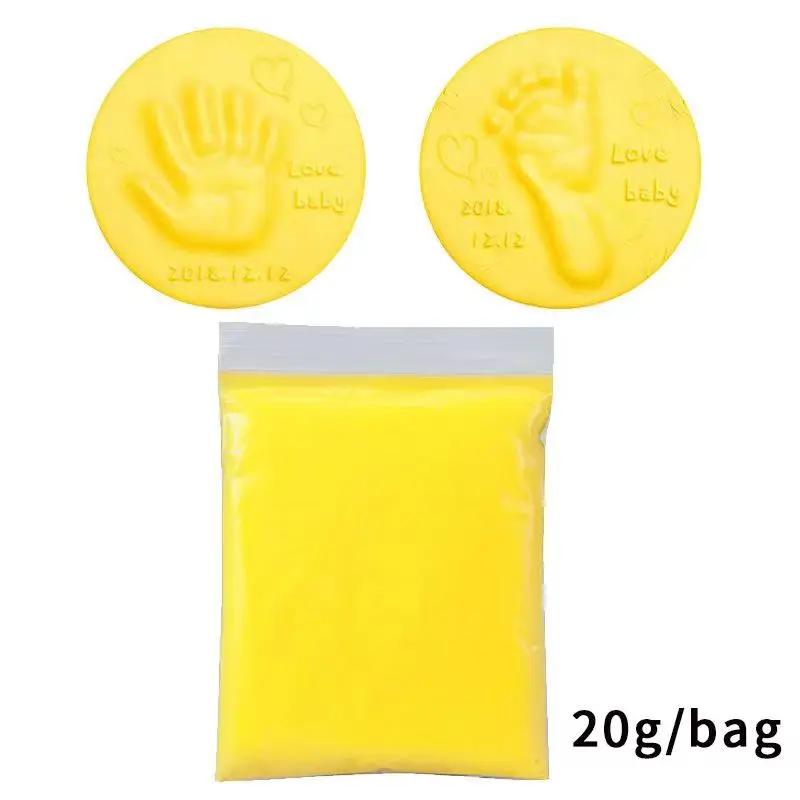 Baby DIY Hand and Footprint Soft Clay Fluffy Material, Baby Care Hand Print And Foot Print Mud, Handprint Fingerprint