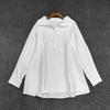 Longmei Women's High Neck Long Sleeve Top - Early Spring 2026 VKC Style, Simple Commute, Half-Open Collar Shirt