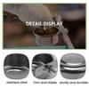 A25F-3-Piece Bird Feeder Cup Stainless Steel Parrot Feeder Cup Animal Cage Water Food Bowl S