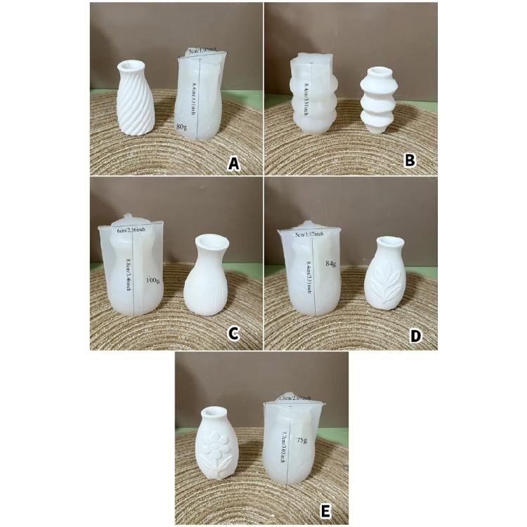 High Detail Silicone Mold for Arrangement Flowerpot Mini Vase Making Tool Realistic Pattern Crafting Accessory