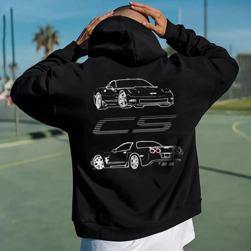 Womens Gothic Oversized Hoodie Long Sleeve Harajuku Sweatshirt Vintage Hip Hop Casual Pullover