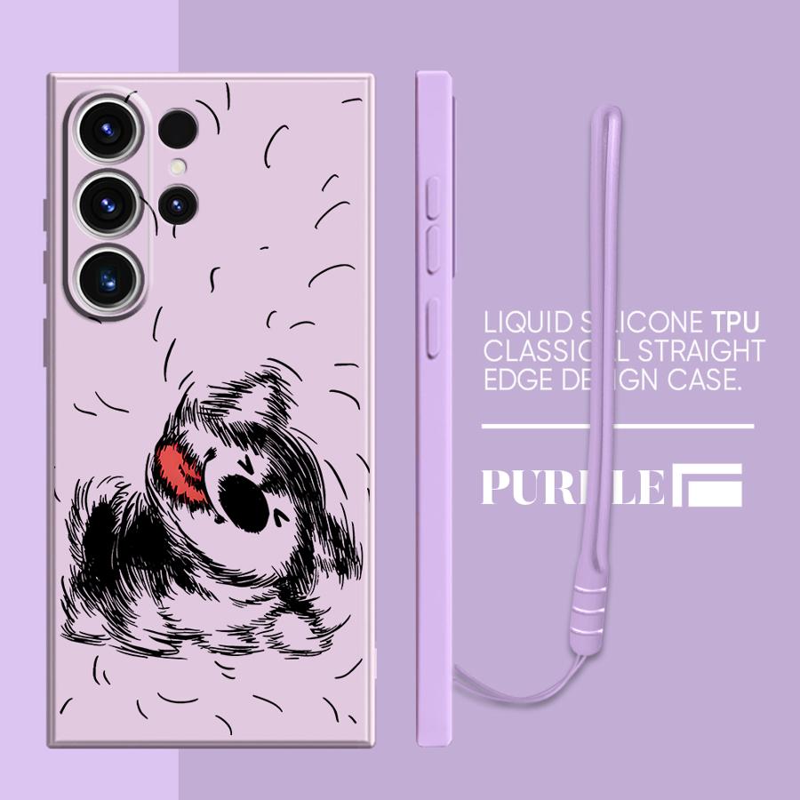 Cartoon Dog Phone Cover Case for Samsung Galaxy S25 S20 FE S25Edge S21 Plus S23 Note 20 10 Ultra S24 Ultra S22