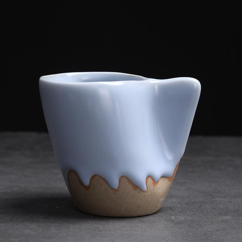 

Креативная керамическая кофейная чашка Концентрированная чашка Ретро грубая керамика Чашка для дневного чая Латте Чашки для чая Высокоэстетичные чашки для воды 130ml