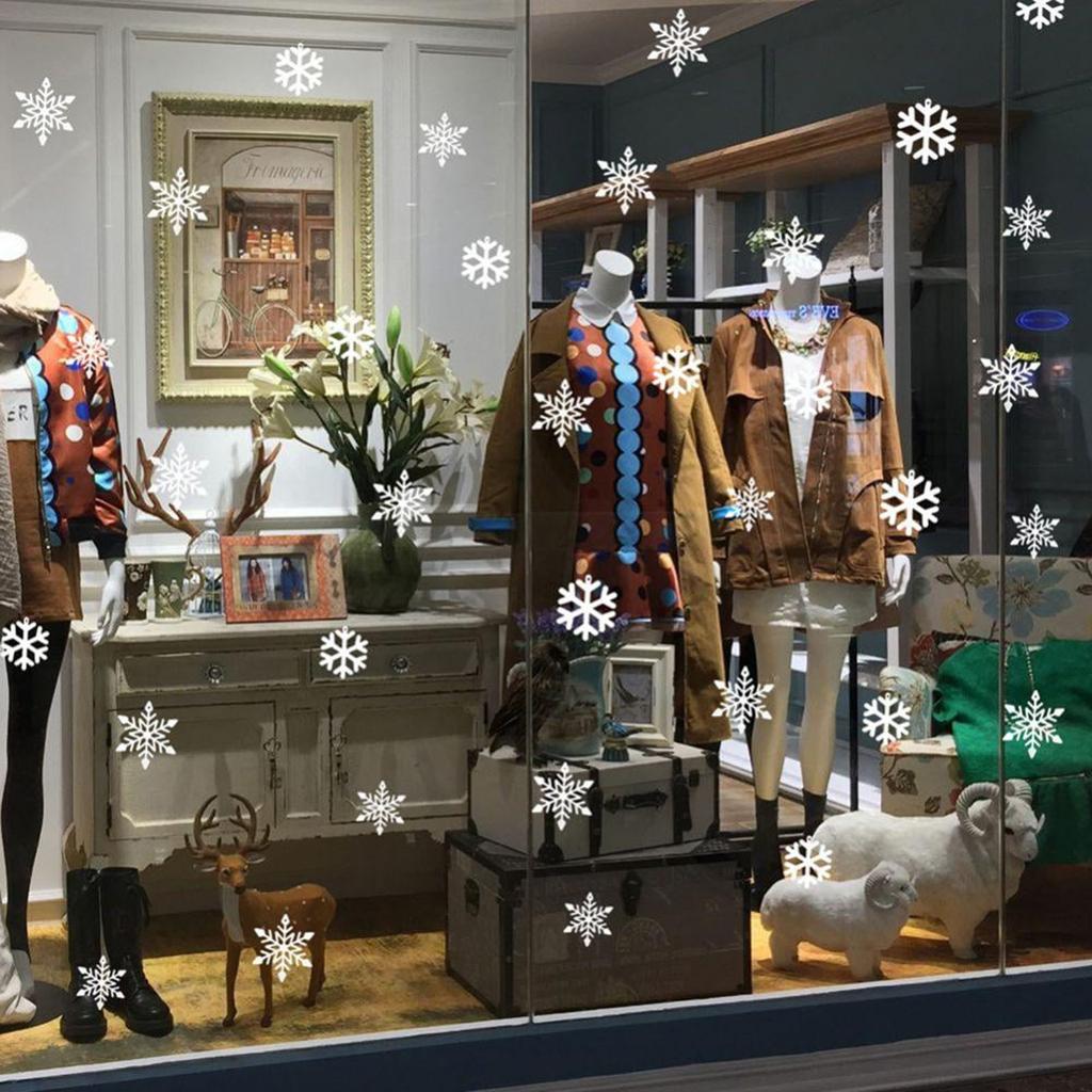 Décorations de Noël 12 petits flocons de neige 3D avec ficelle en carton et décoration à tirer