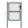VidaXL Steel Gate 100 X 150 Cm Green