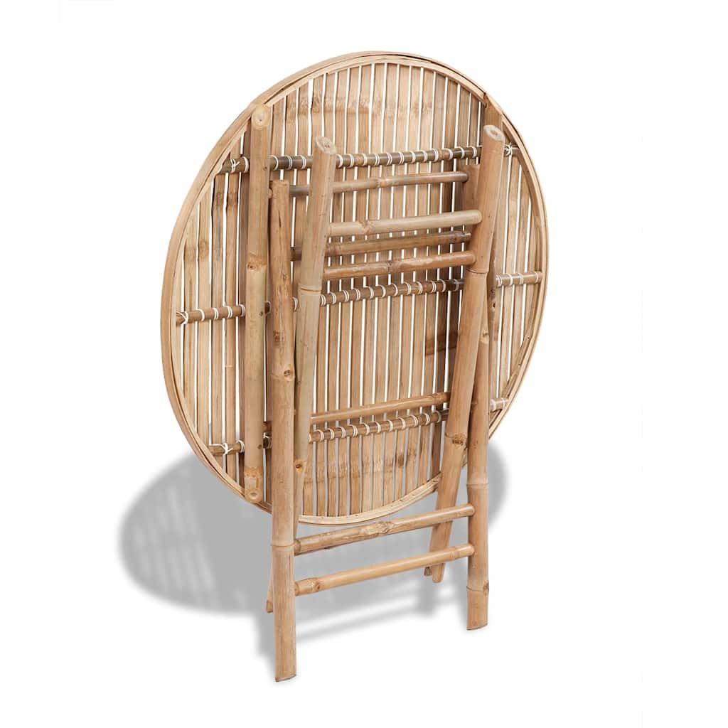 5 Piece Foldable Outdoor Dining Set Bamboo