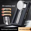 Durable 304 Stainless Steel Boost Shower Head Set - All-Metal, Drop-Resistant for Home Use