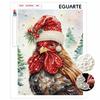 DIY Pearl Bead Painting Kit Festive Rooster Stress Relief Craft Frameless 3D Canvas Art for Adults Home Decoration Gift